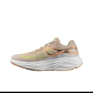 Salomon Aero Glide Women's Athletic Shoes - Beige and Peach